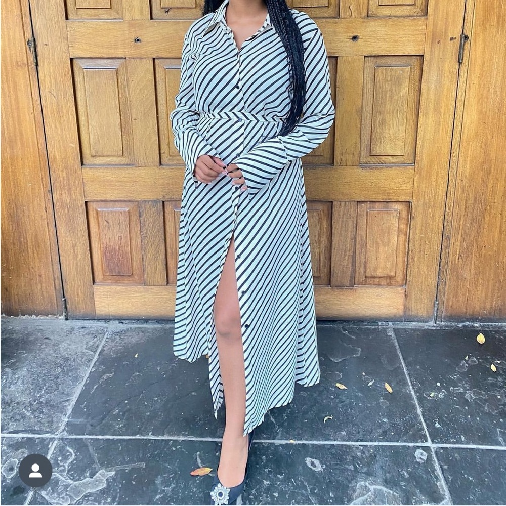 GORGEOUS H&M Stripe Button Down Dress - Picture 2 of 10
